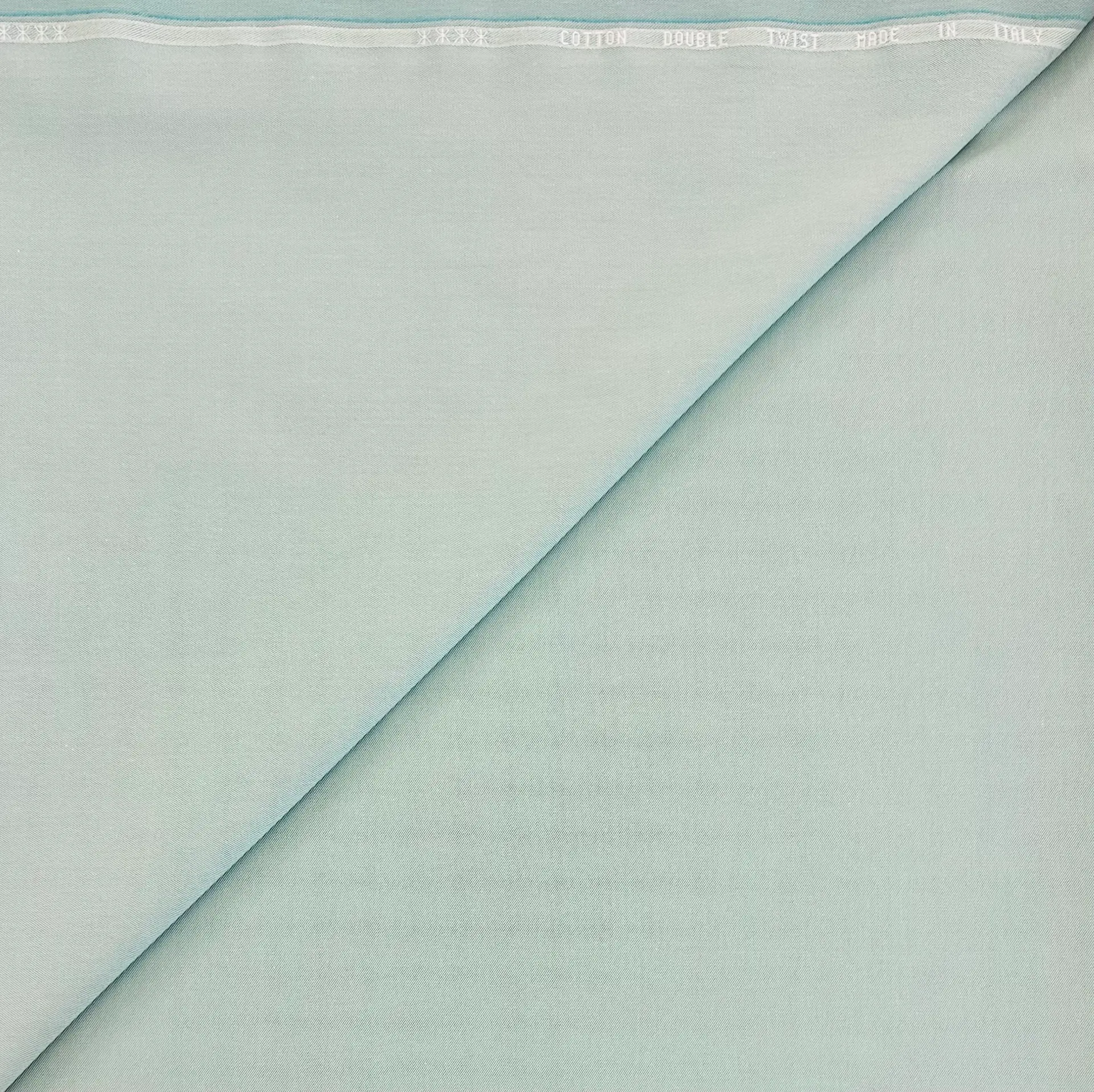 Italian Extra Fine Double Twisted Twill in Celeste