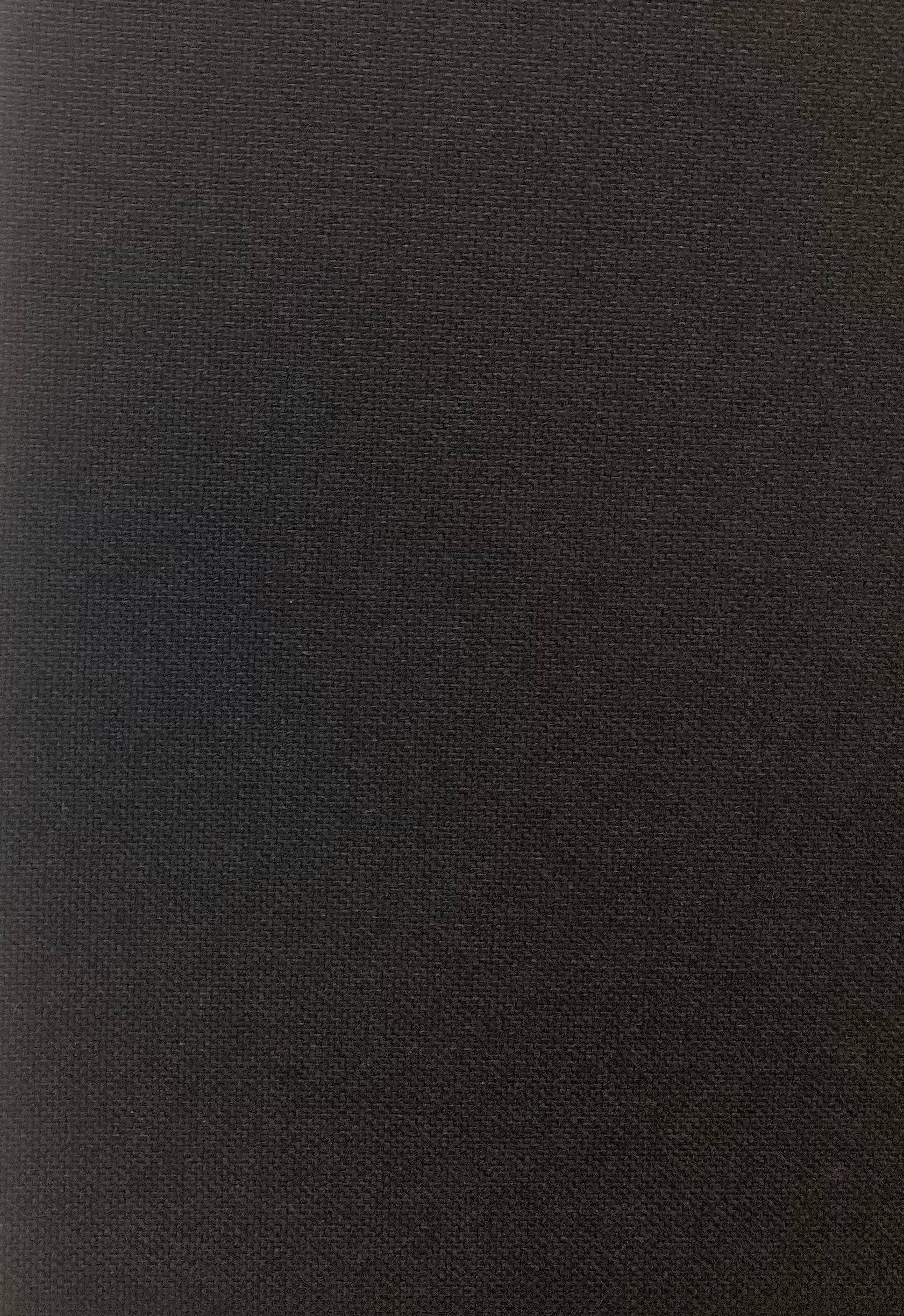 Japanese Wool Canvas Paper Finish In Jet Black