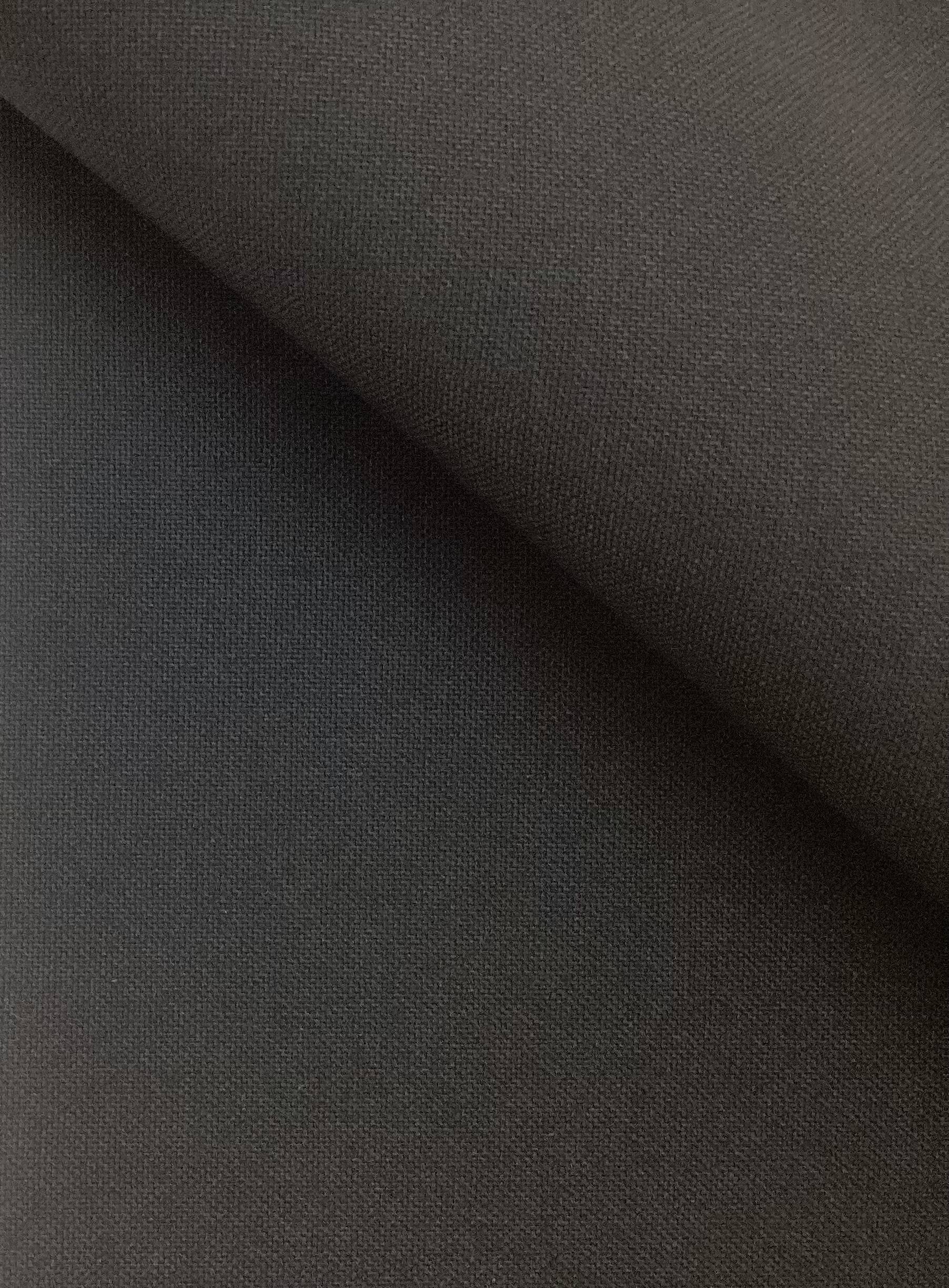 Japanese Wool Canvas Paper Finish In Jet Black