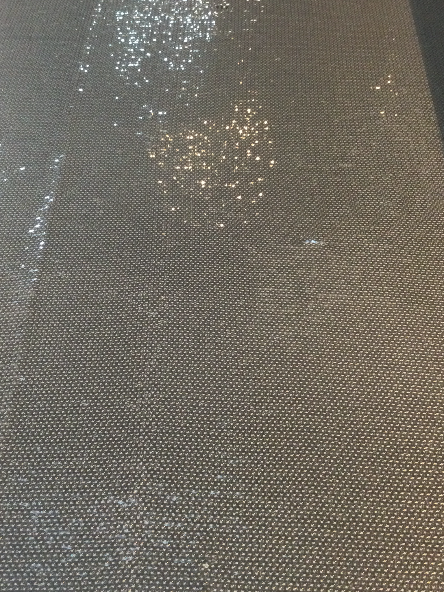 Fish Scale Sequins on Tulle in Charcoal