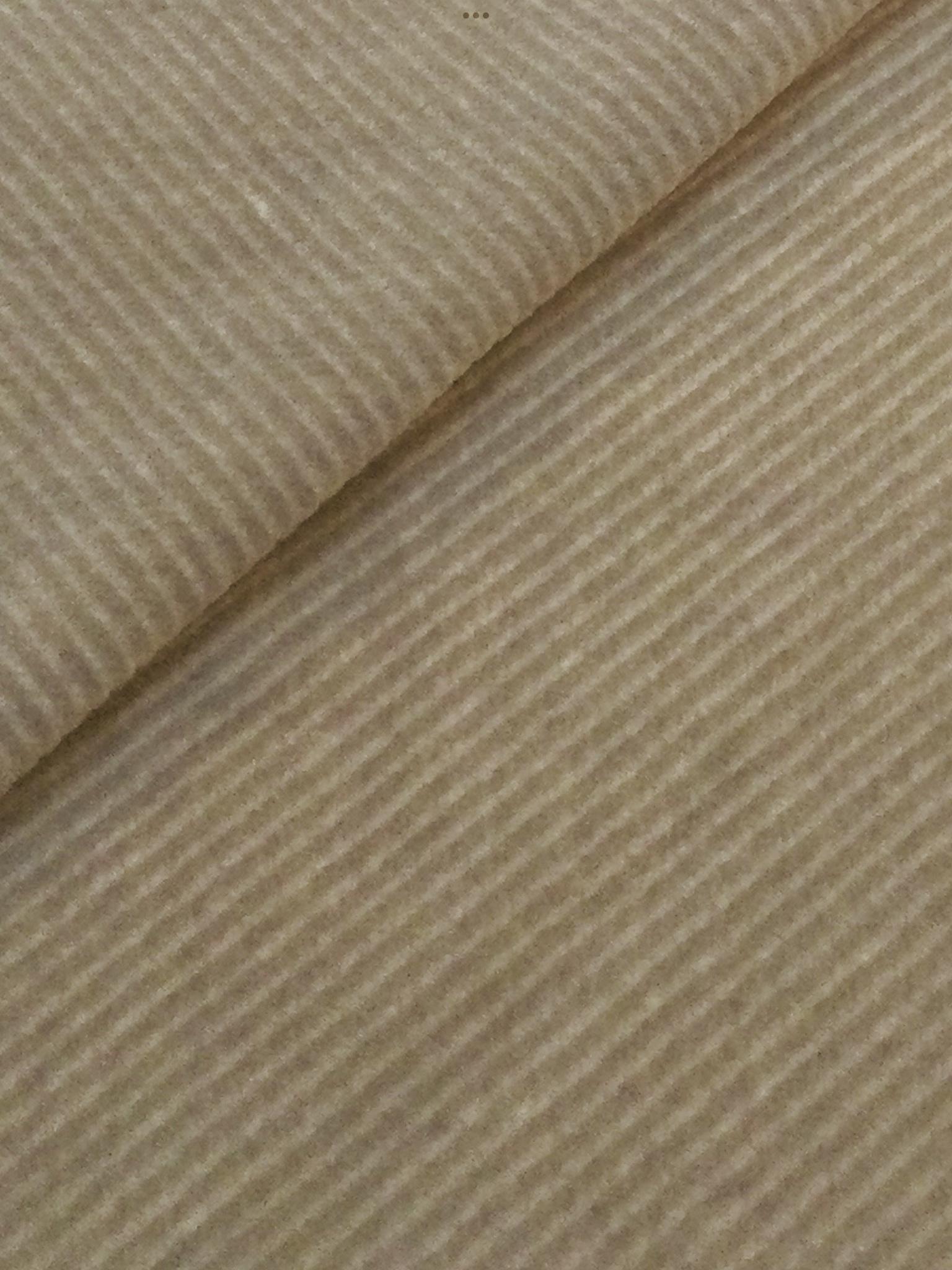 Made in Italy Cotton Velvet in Beige Twill