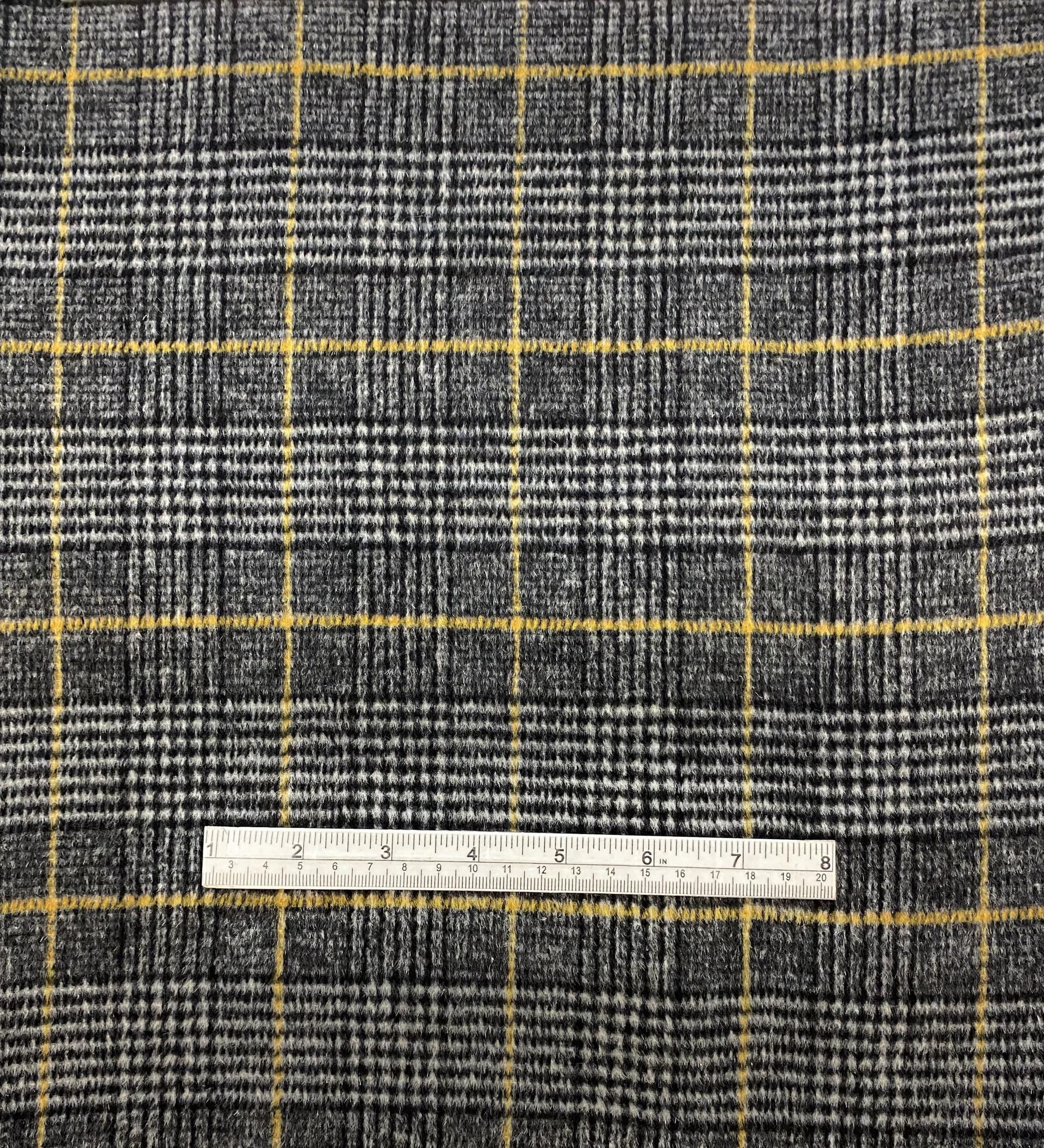 Cashmere/Wool Plaid Double Face