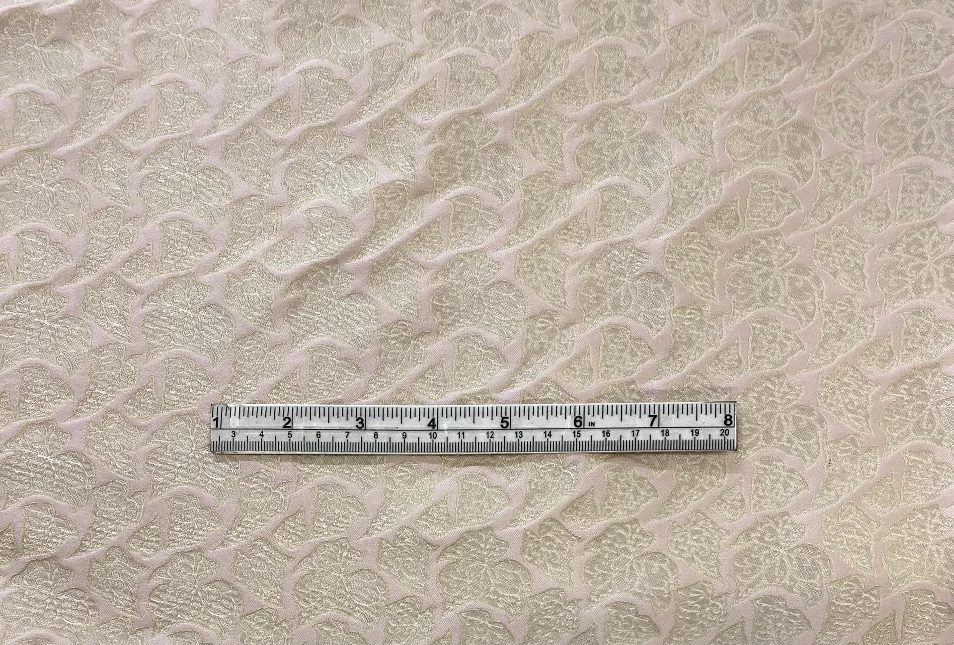 Silk brocade fabric in warehouse