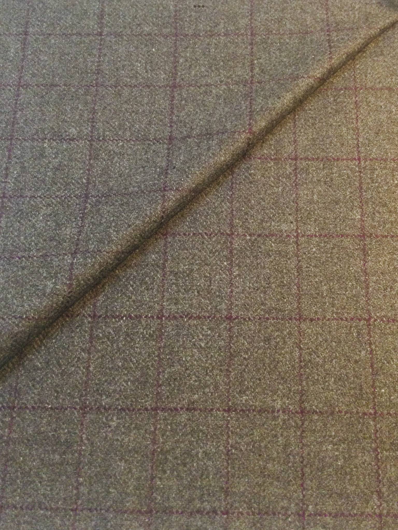 Italian Wool Cashmere Window Pane