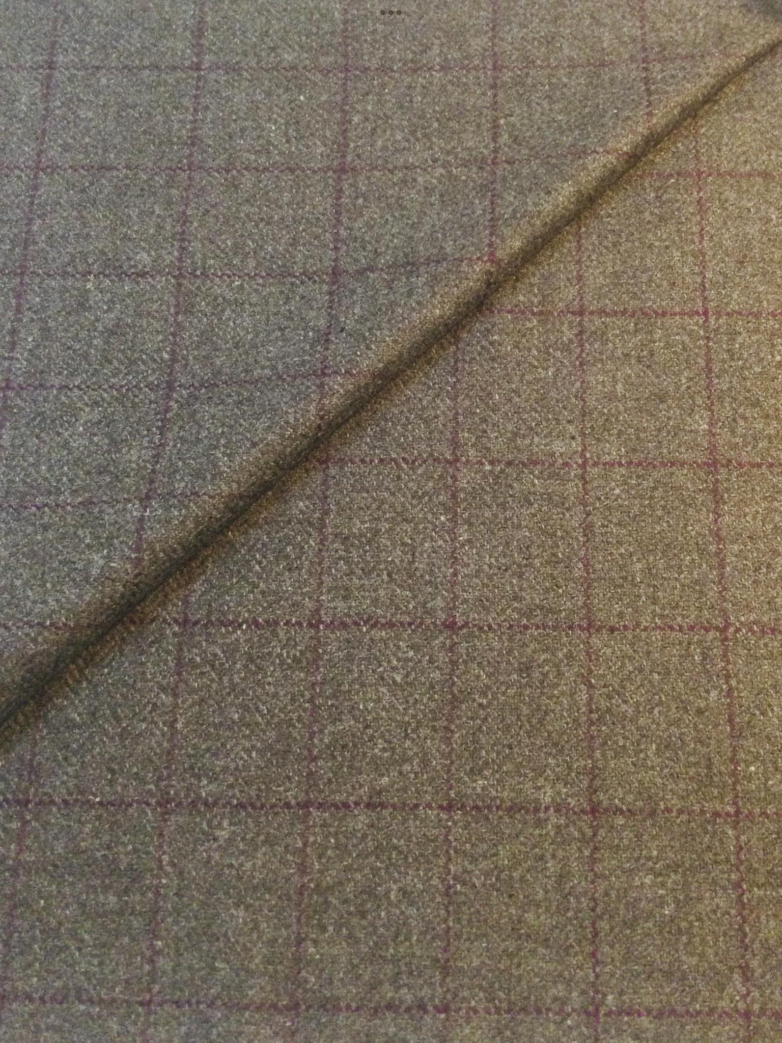 Italian Wool Cashmere Window Pane