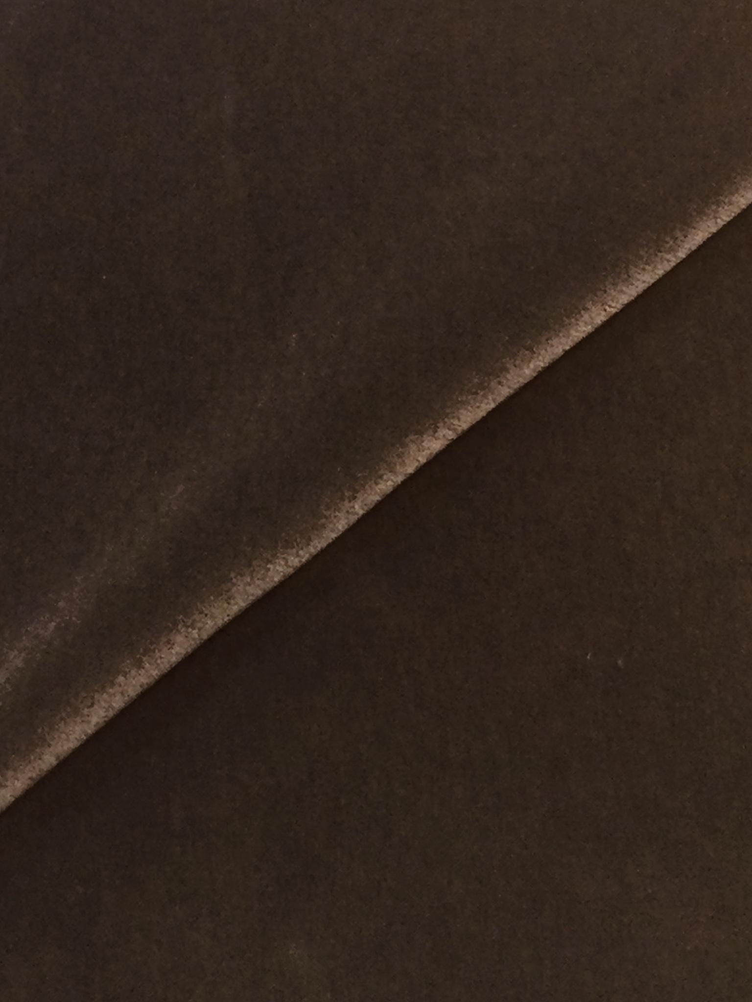 Made in Italy Cotton Velvet in Cappuccino