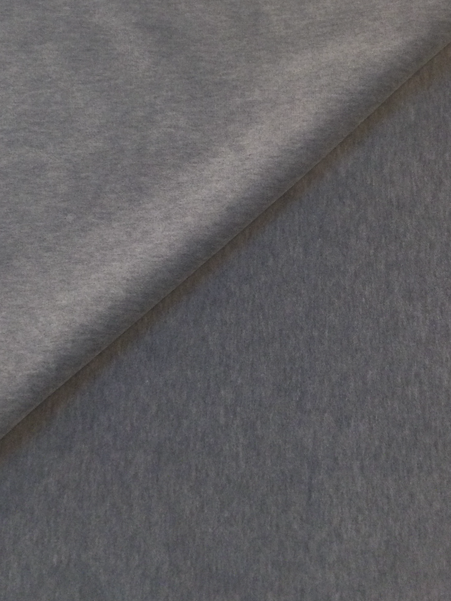 Made in Italy Cotton Velvet in Heather Grey