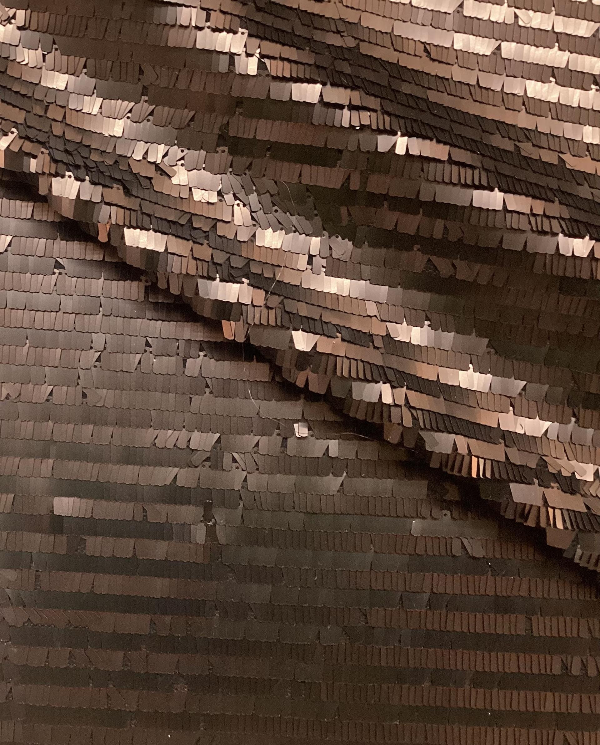 Novelty Matte Sequin Jersey In Brown