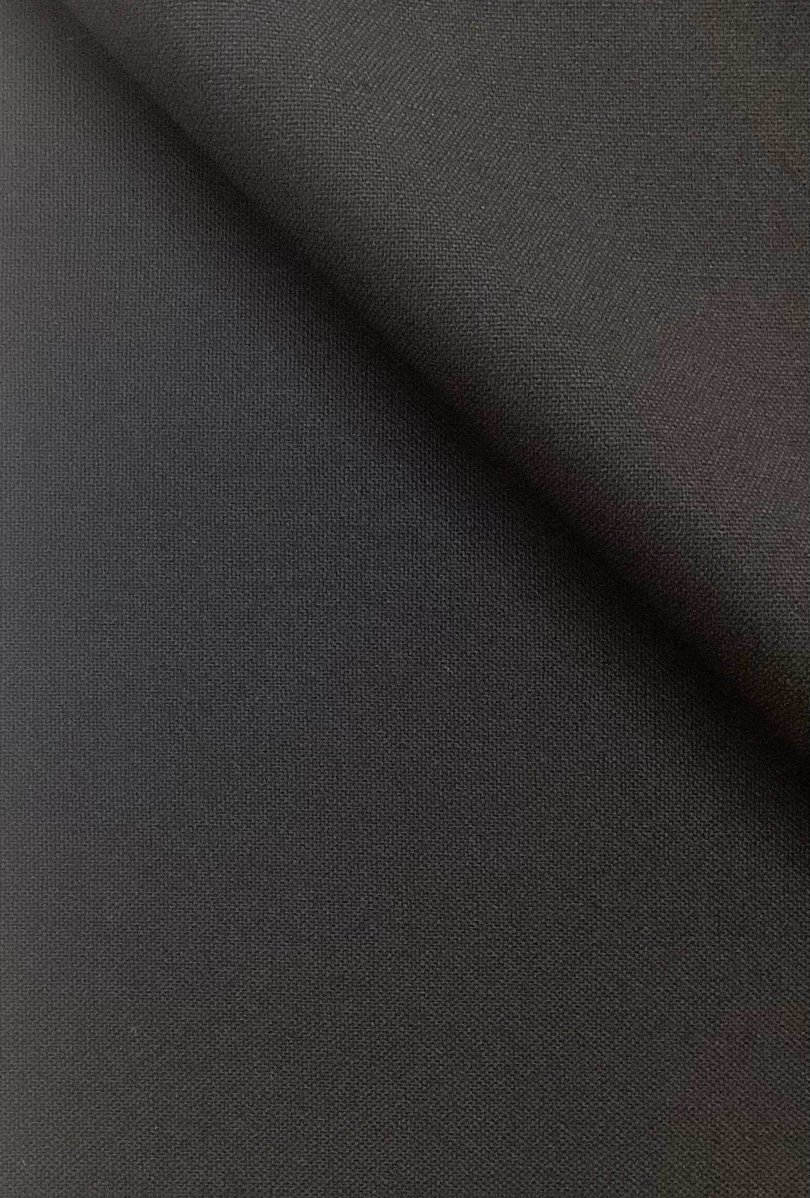 Wool Gabardine In Jet Black