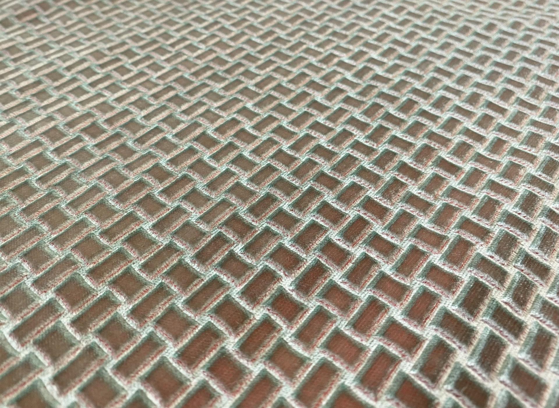 Sculptured Velvet Fabric in Warehouse