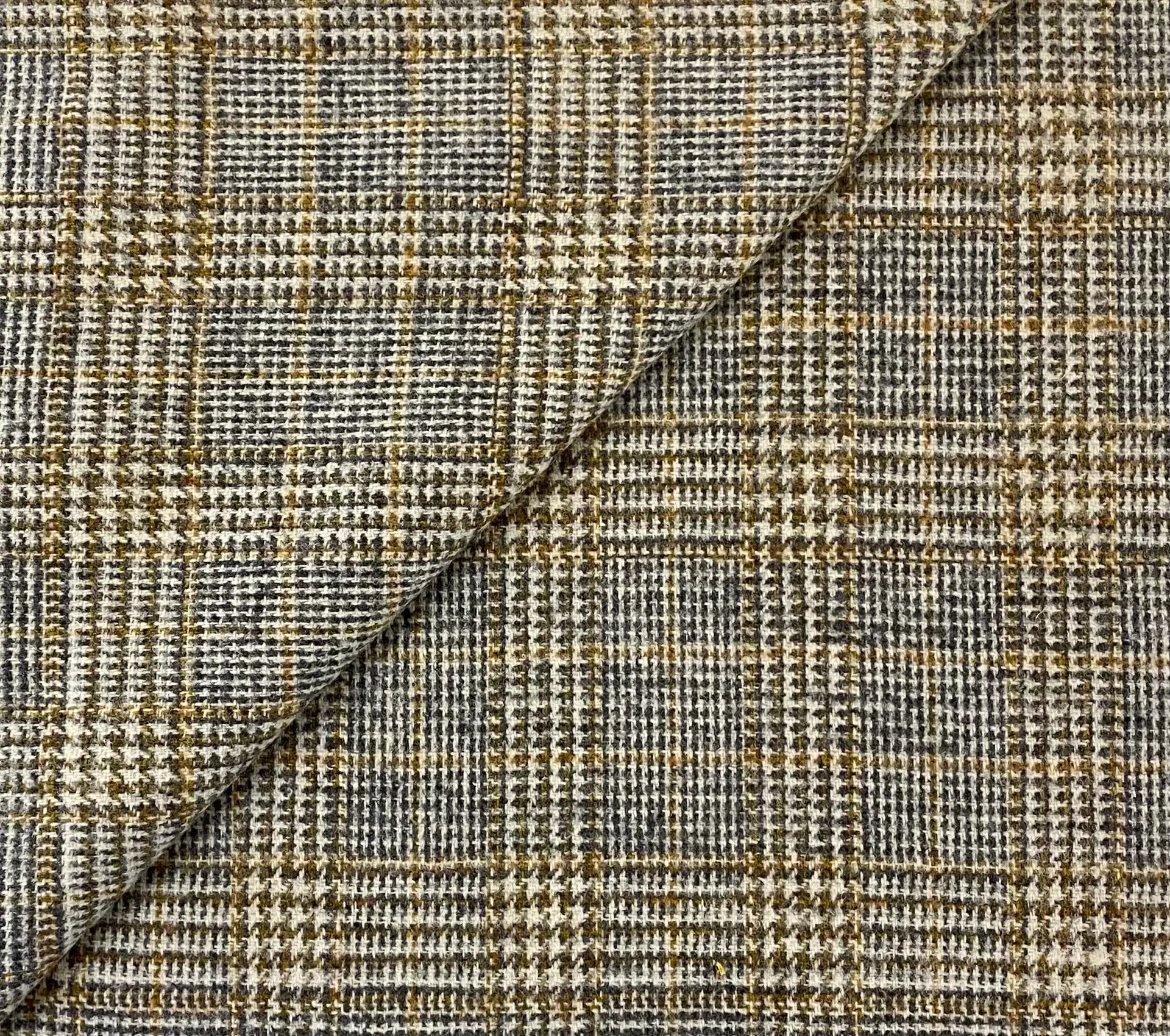 Wool Plaid Fabric in Warehouse