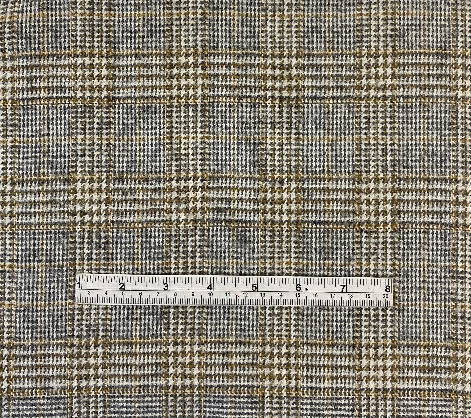 Wool Plaid Fabric in Warehouse