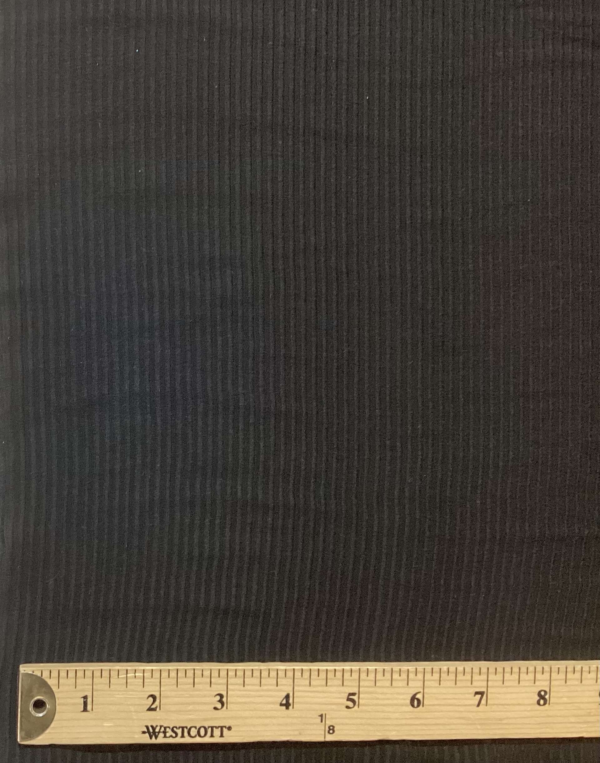100% Silk Jacquard Ottoman In Jet Black