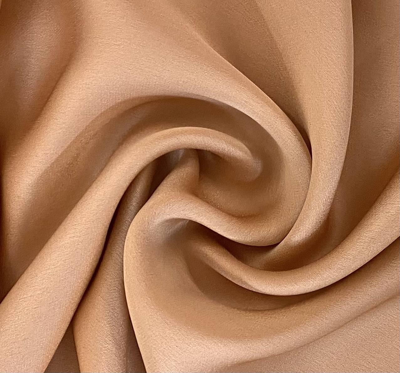 Silk Satin Georgette in Nude