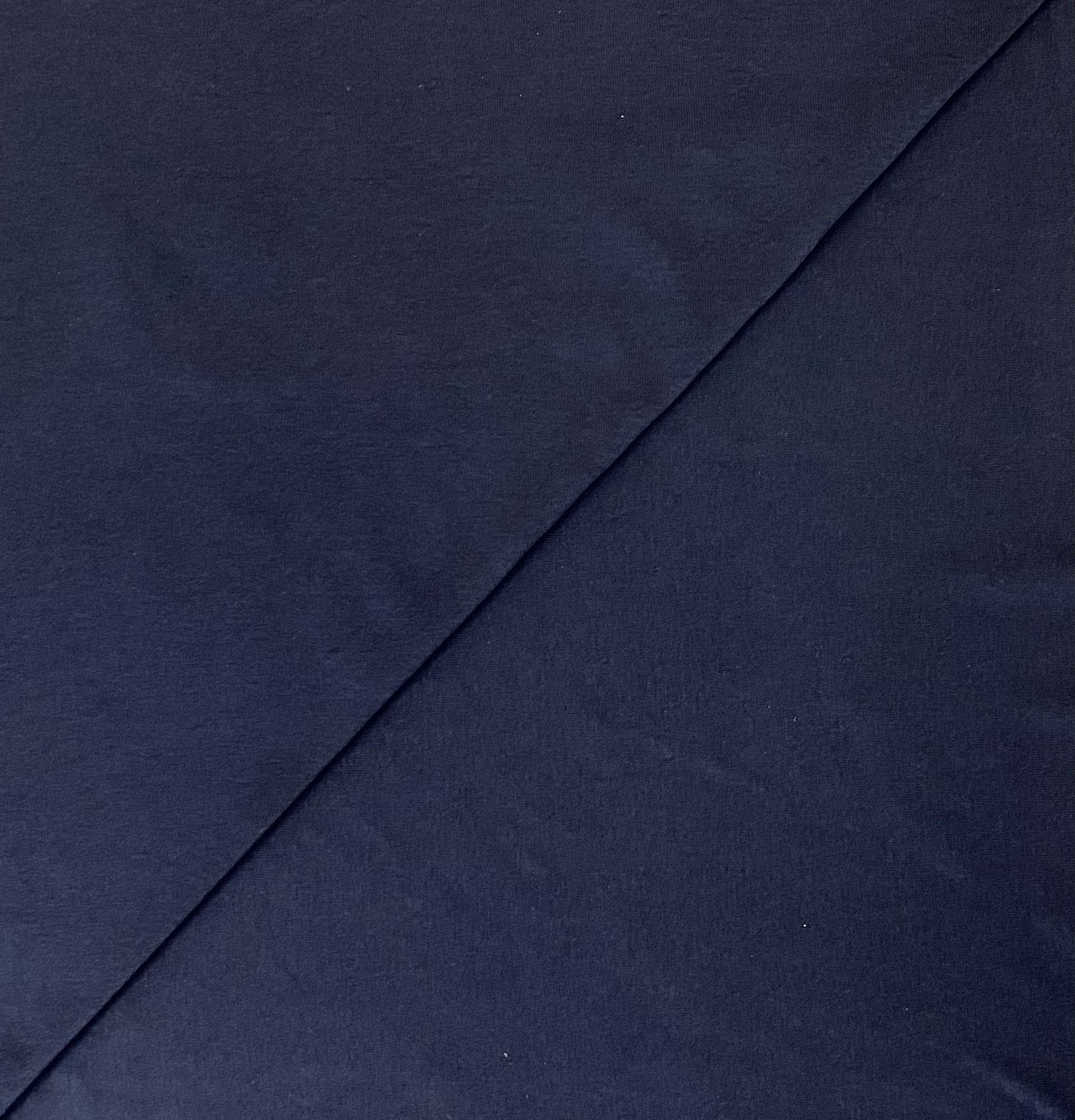 Organic Cotton Rib Knit in Navy