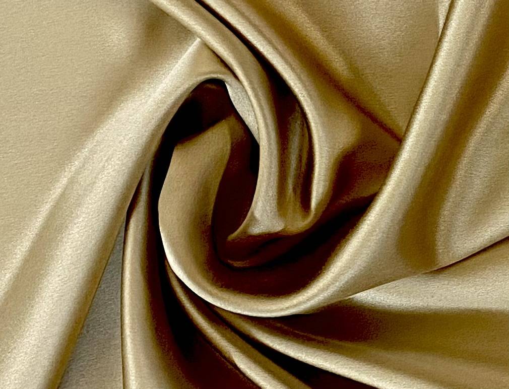 Silk Crepe Satin in Coffee