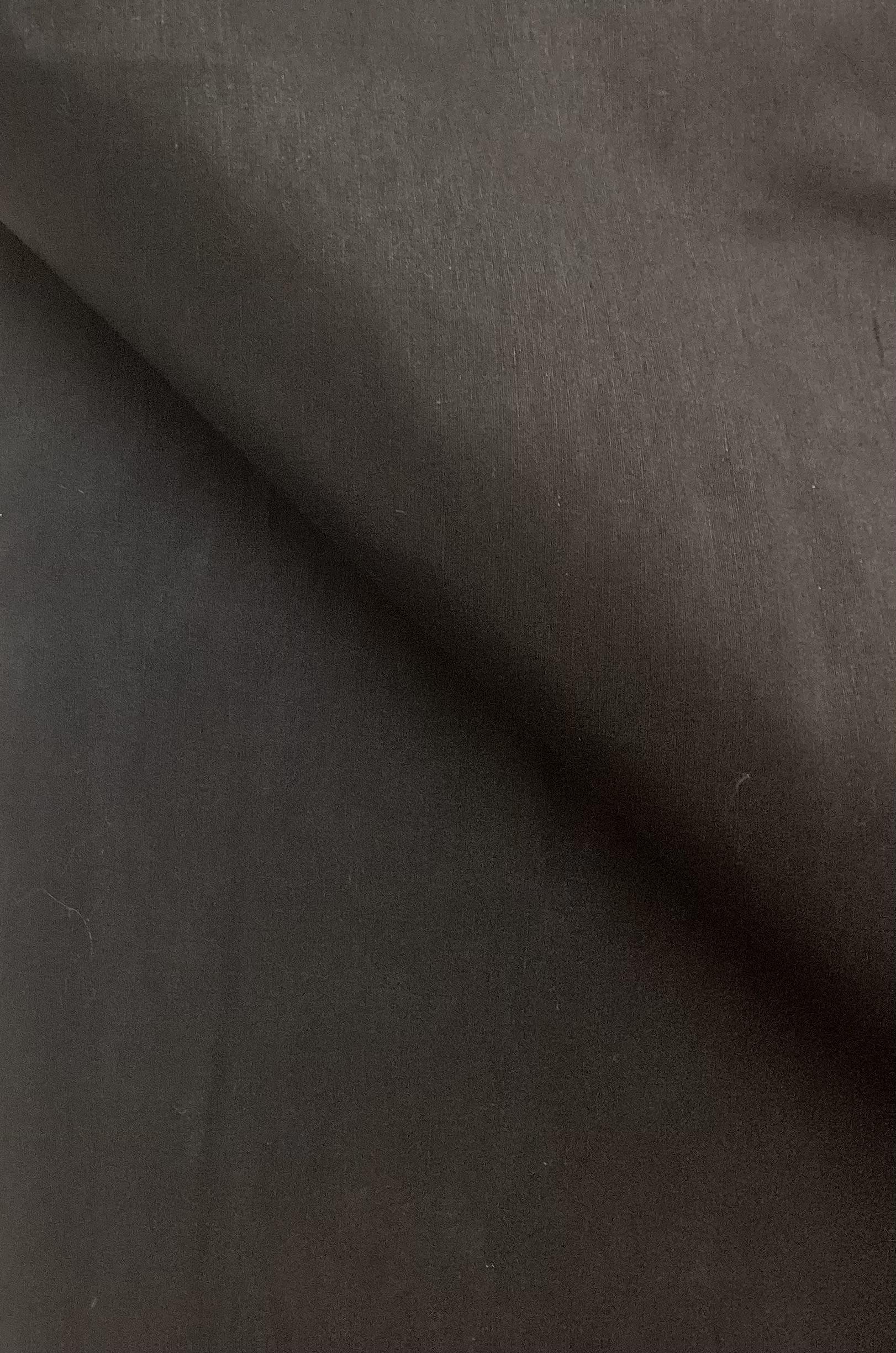 Imported Silk & Linen Shantung in Jet