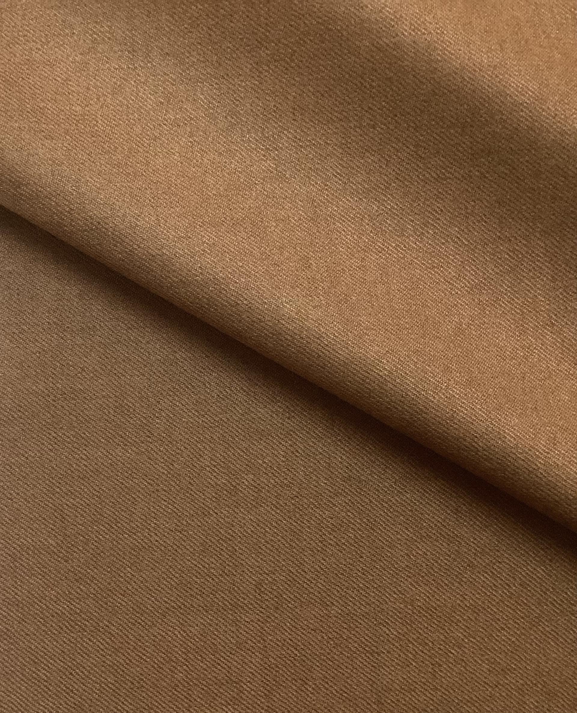 Wool Over-dyed Melange Flannel Cinnamon