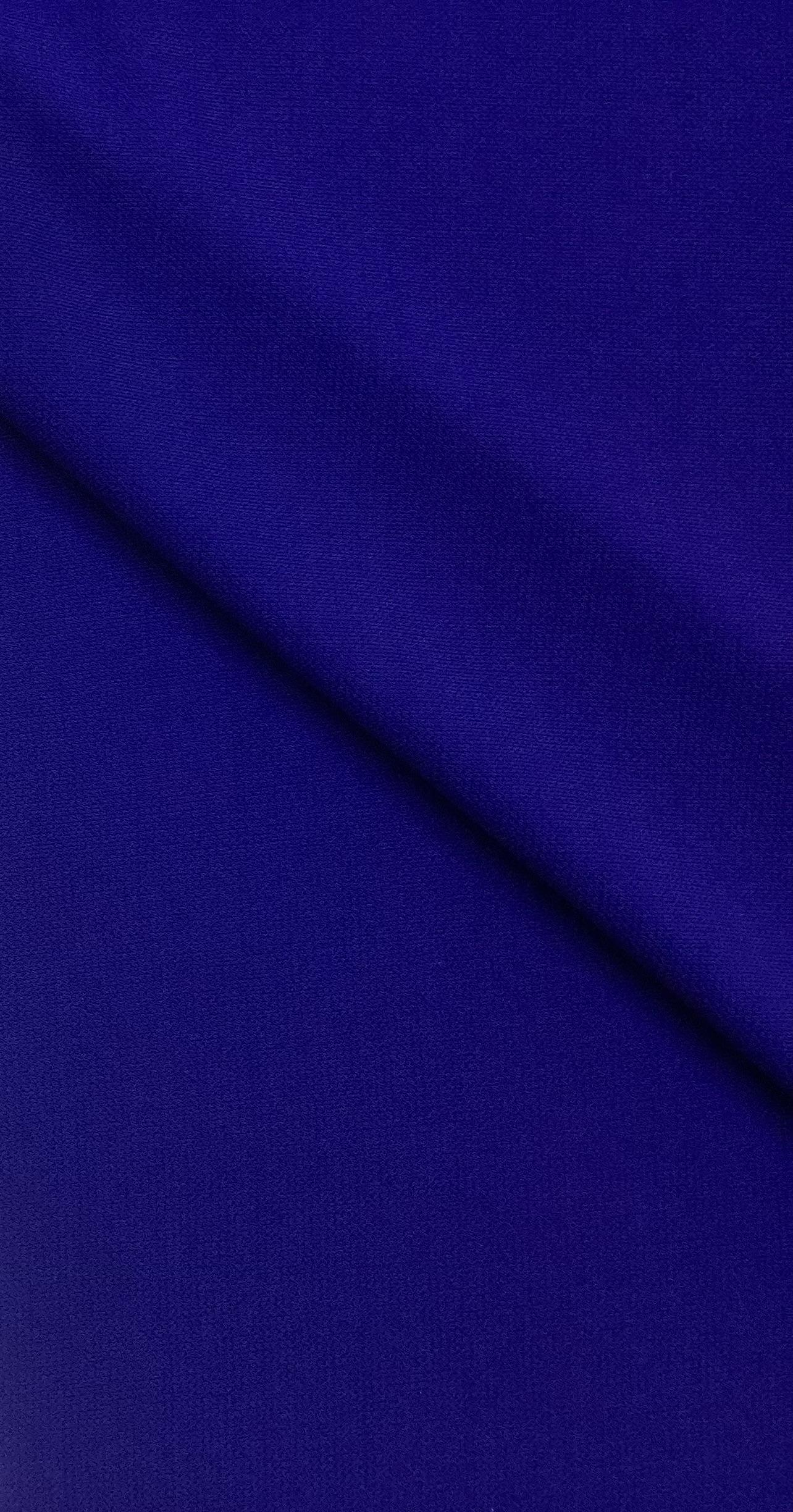 Rayon Matte Jersey In Cobalt Blue