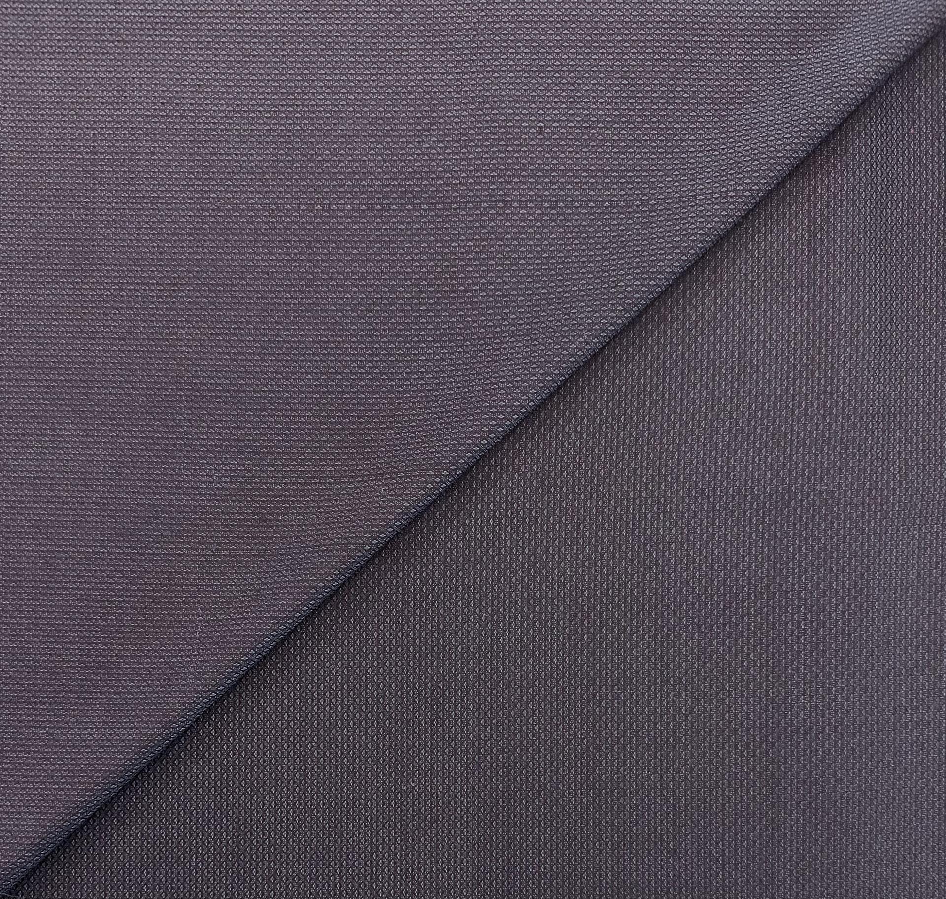 Polyester Wool Jacquard in Dark Plum Slate