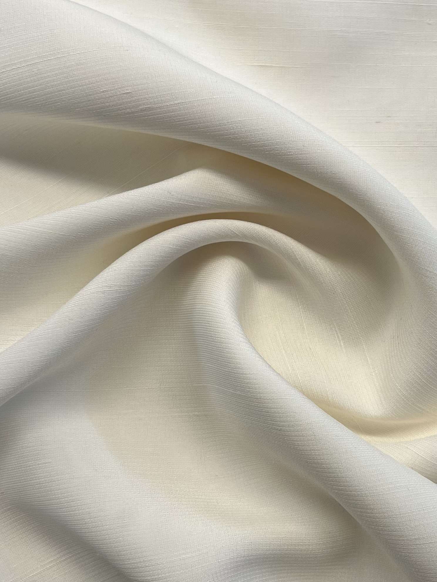 Vintage-look Silk Georgette in White