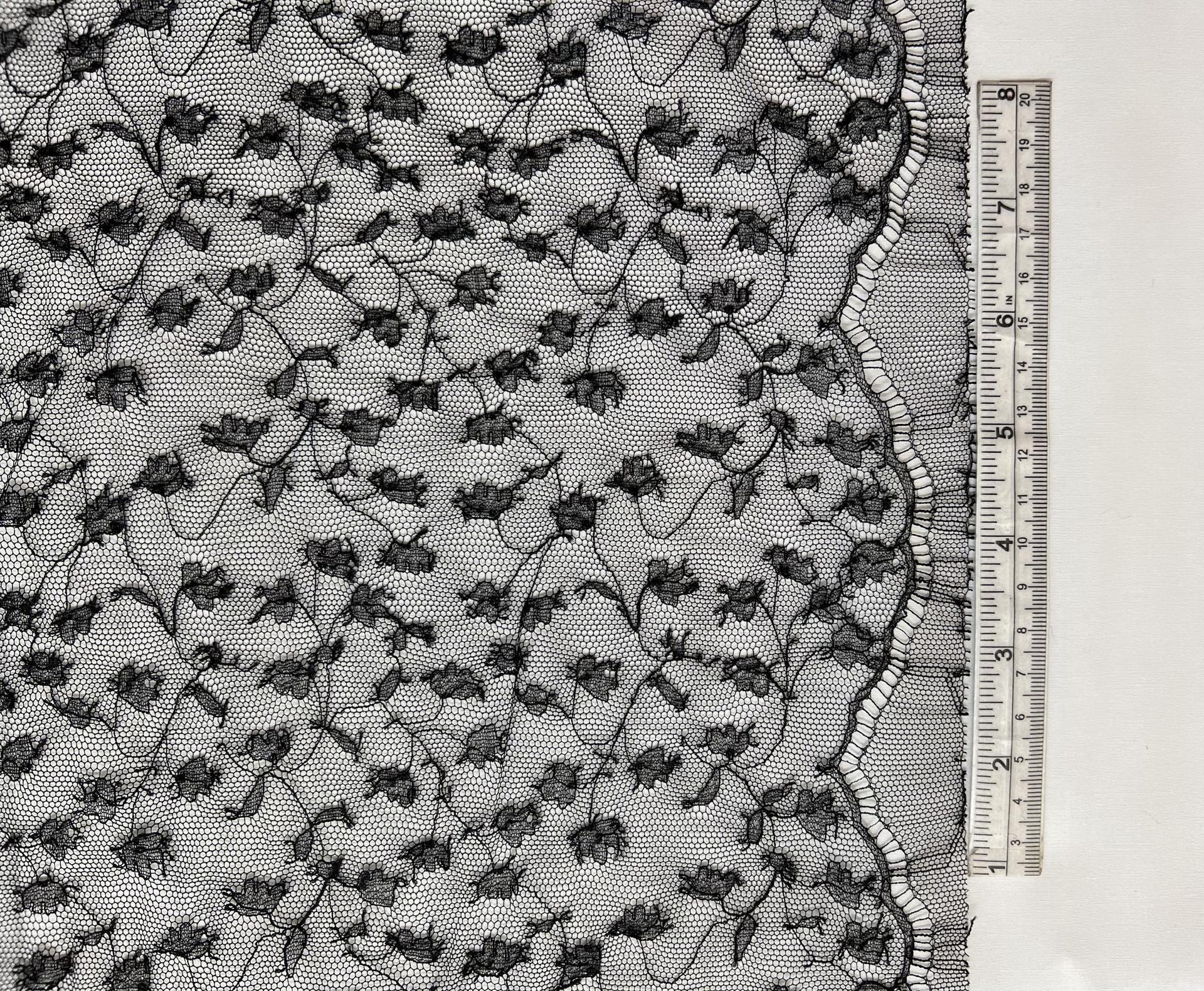 French Chantilly Lace in Black