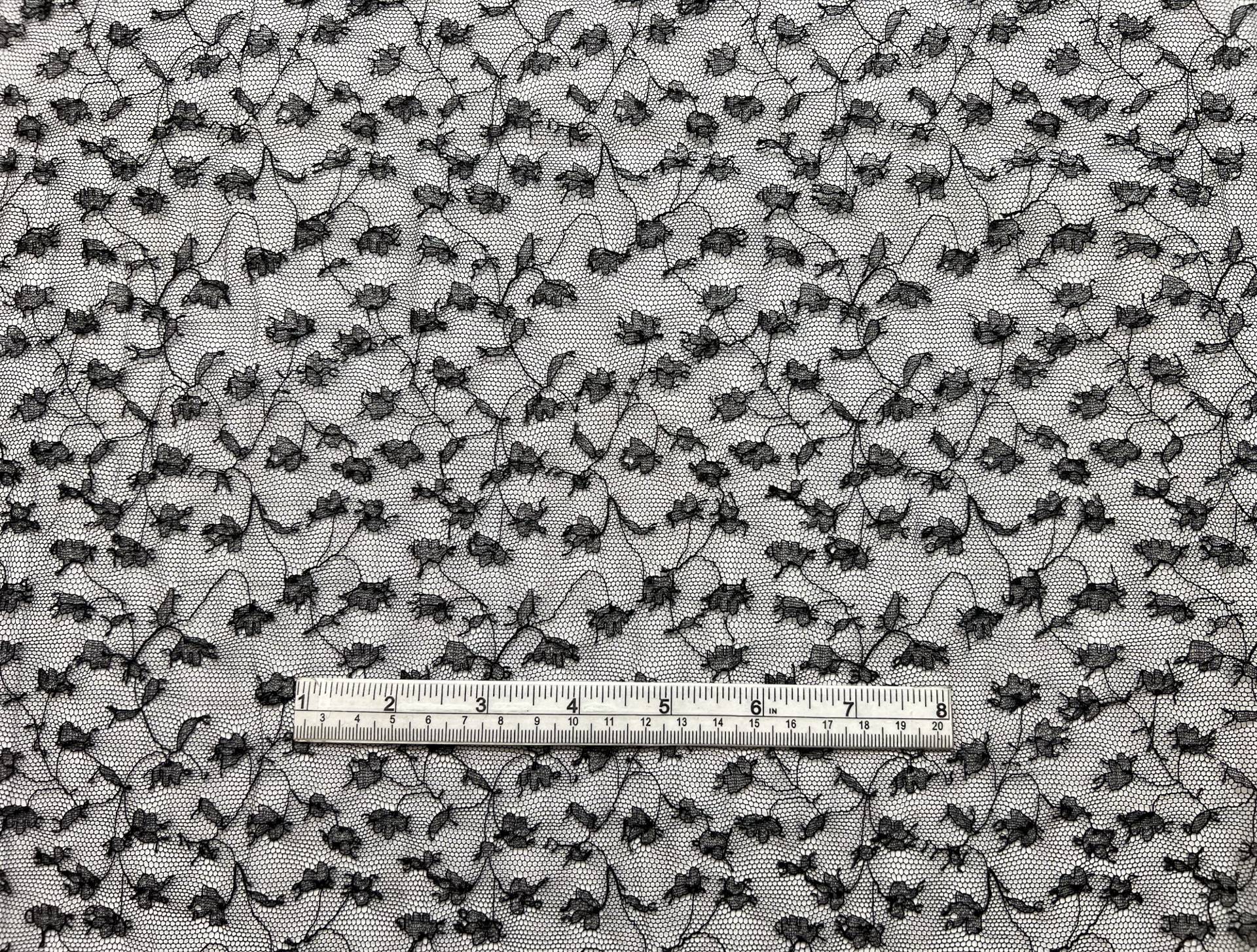 French Chantilly Lace in Black