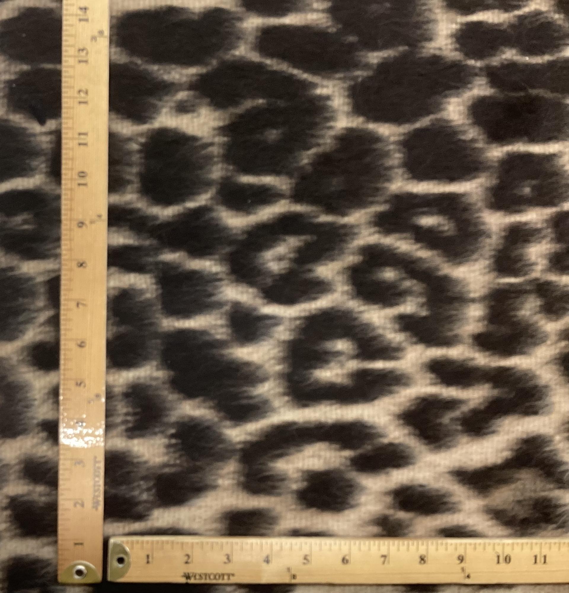 Made In Italy Wool, Cashmere & Angora Coating In Leopard Pattern
