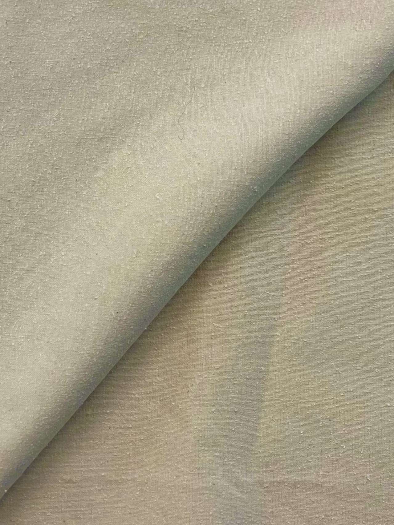 Heavy Textured Silk Noil (with Mechanical Stretch) in Natural
