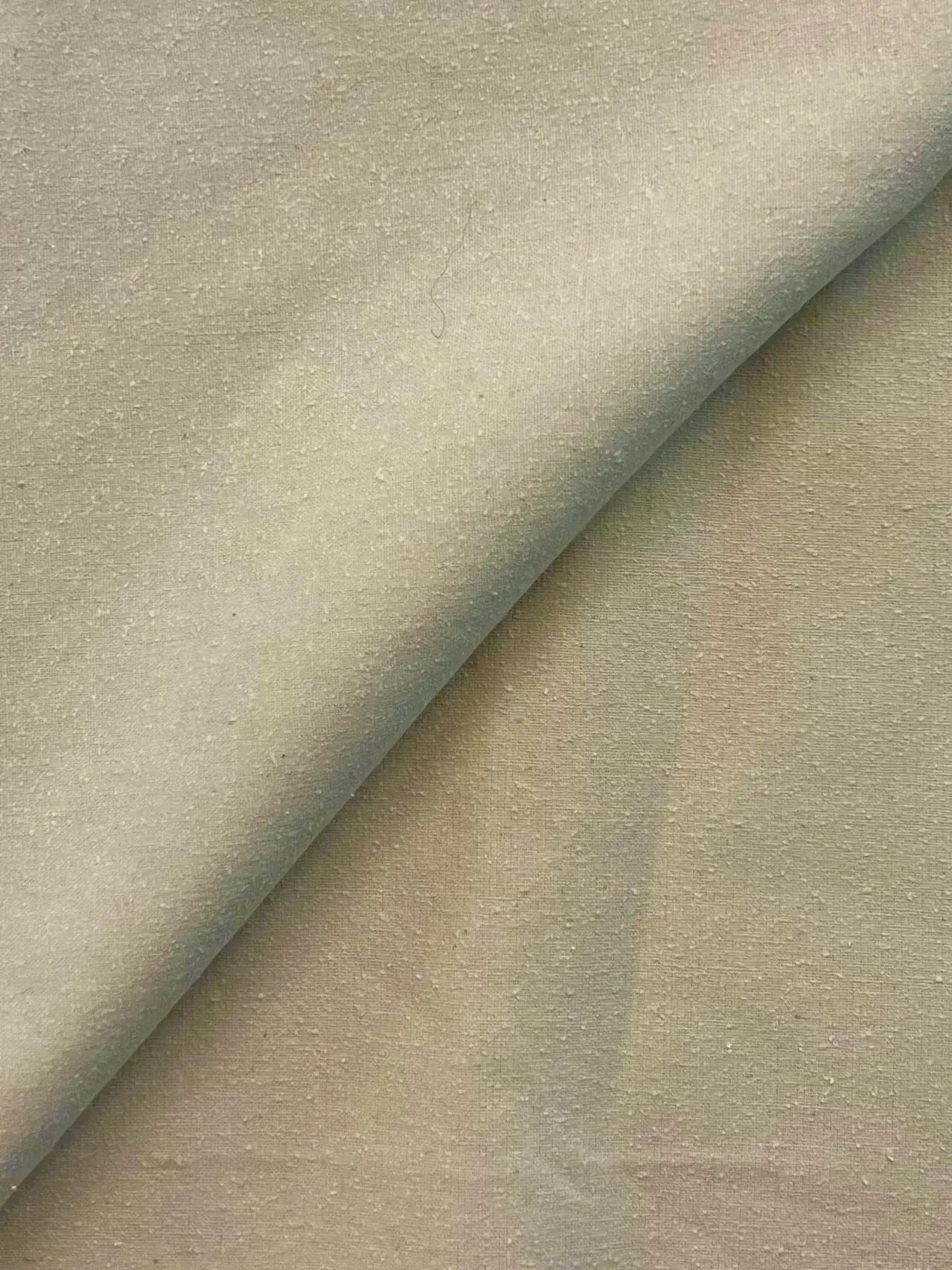 Heavy Textured Silk Noil (with Mechanical Stretch) in Natural