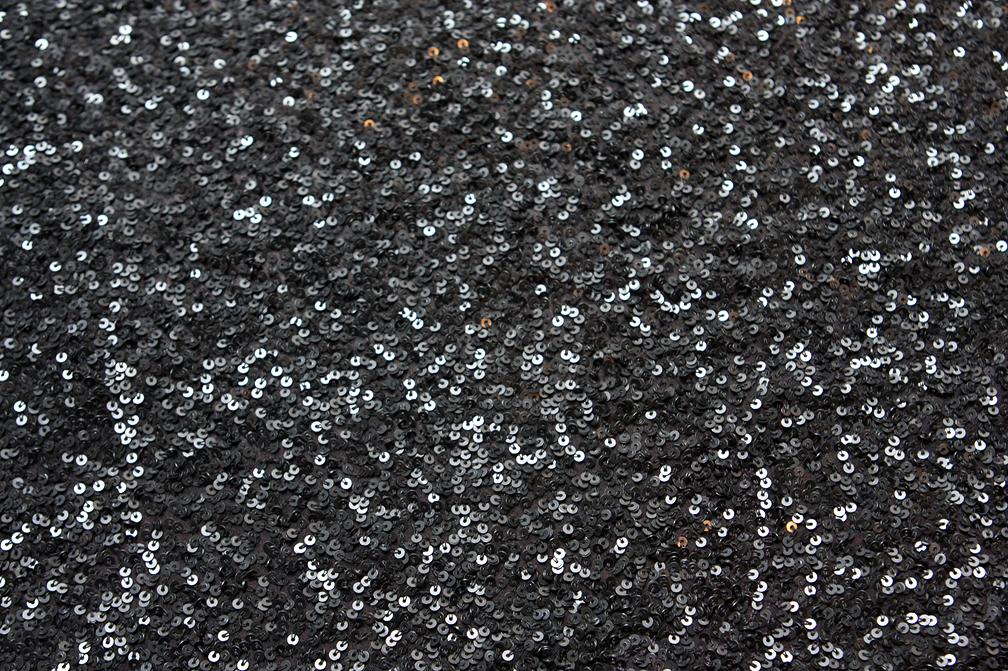 Sequins on Silk Chiffon0