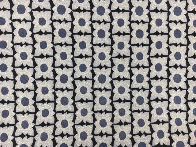 Metallic Brocade with Repeating Flowers0