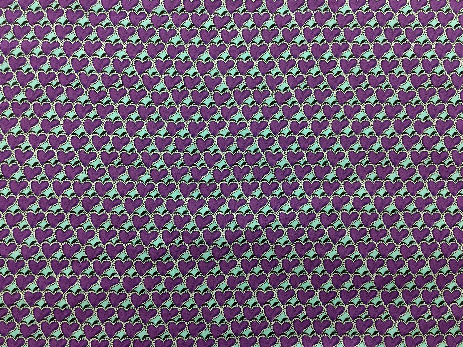 Liberty Of London Cotton Lawn Print with Hearts Repeat0
