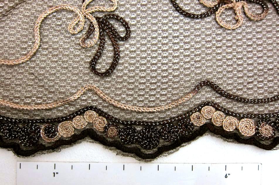 Metallic Ribbon Embroidered Souffle1