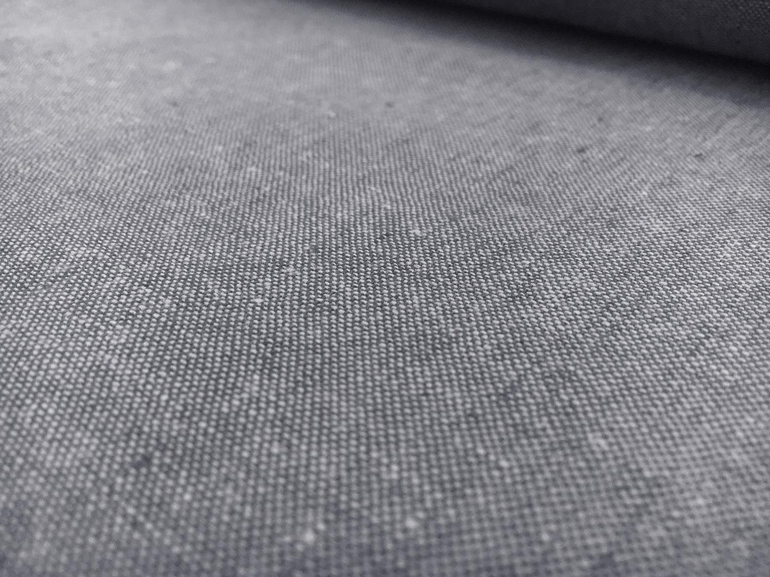 Yarn Dyed Linen Cotton Blend in Graphite0