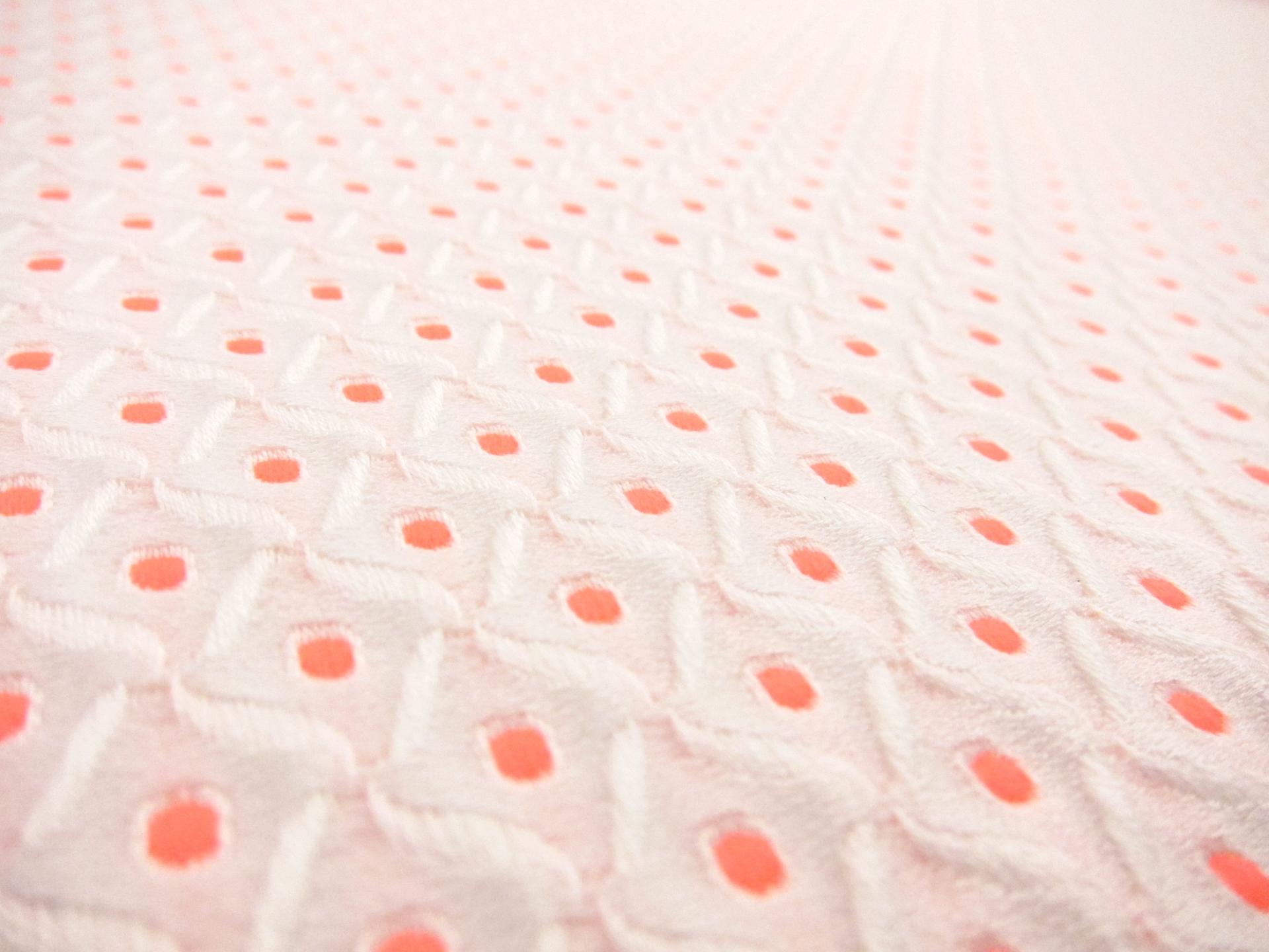 Cotton Blend Brocade (in Neon Red)2