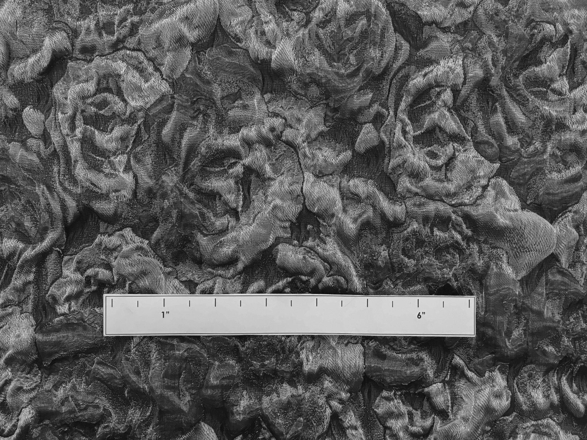 Polyester Blend Metallic Cloqué with Heavy Texture 1