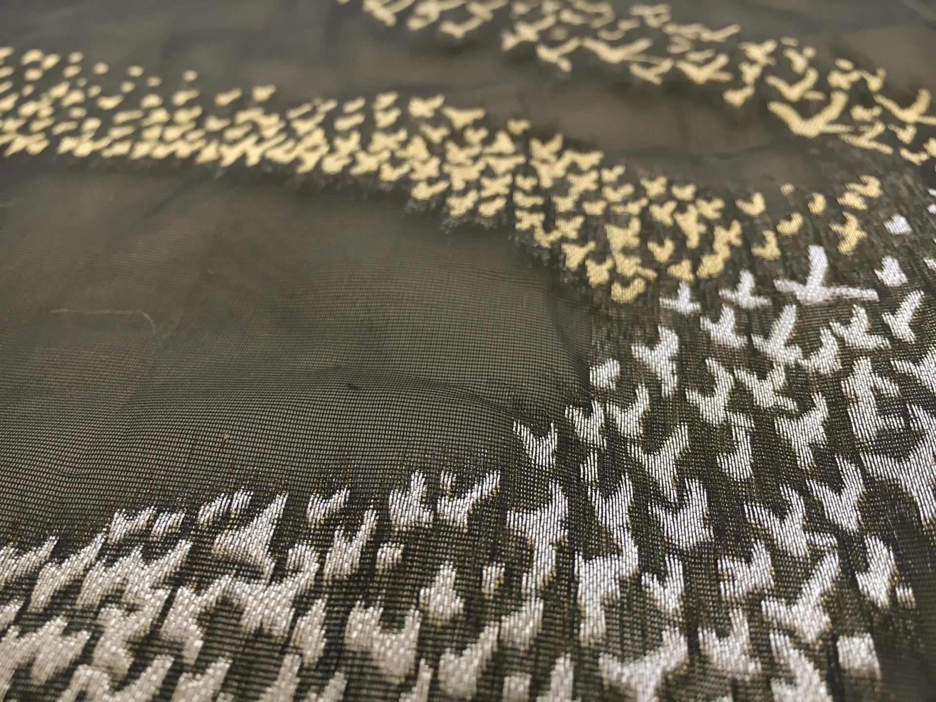 Silk Organza with Metallic Fil Coupé 2