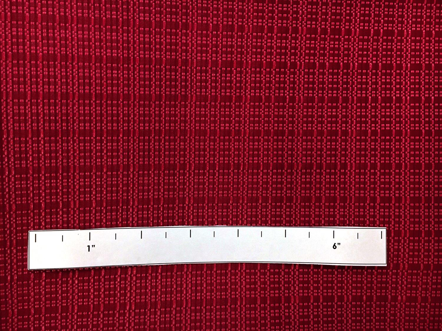 Silk and Viscose Blend Raffia Gazar in Red1