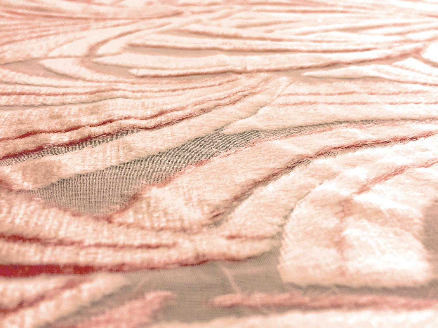 Silk Lurex Burnount Velvet with Art Deco Pattern2