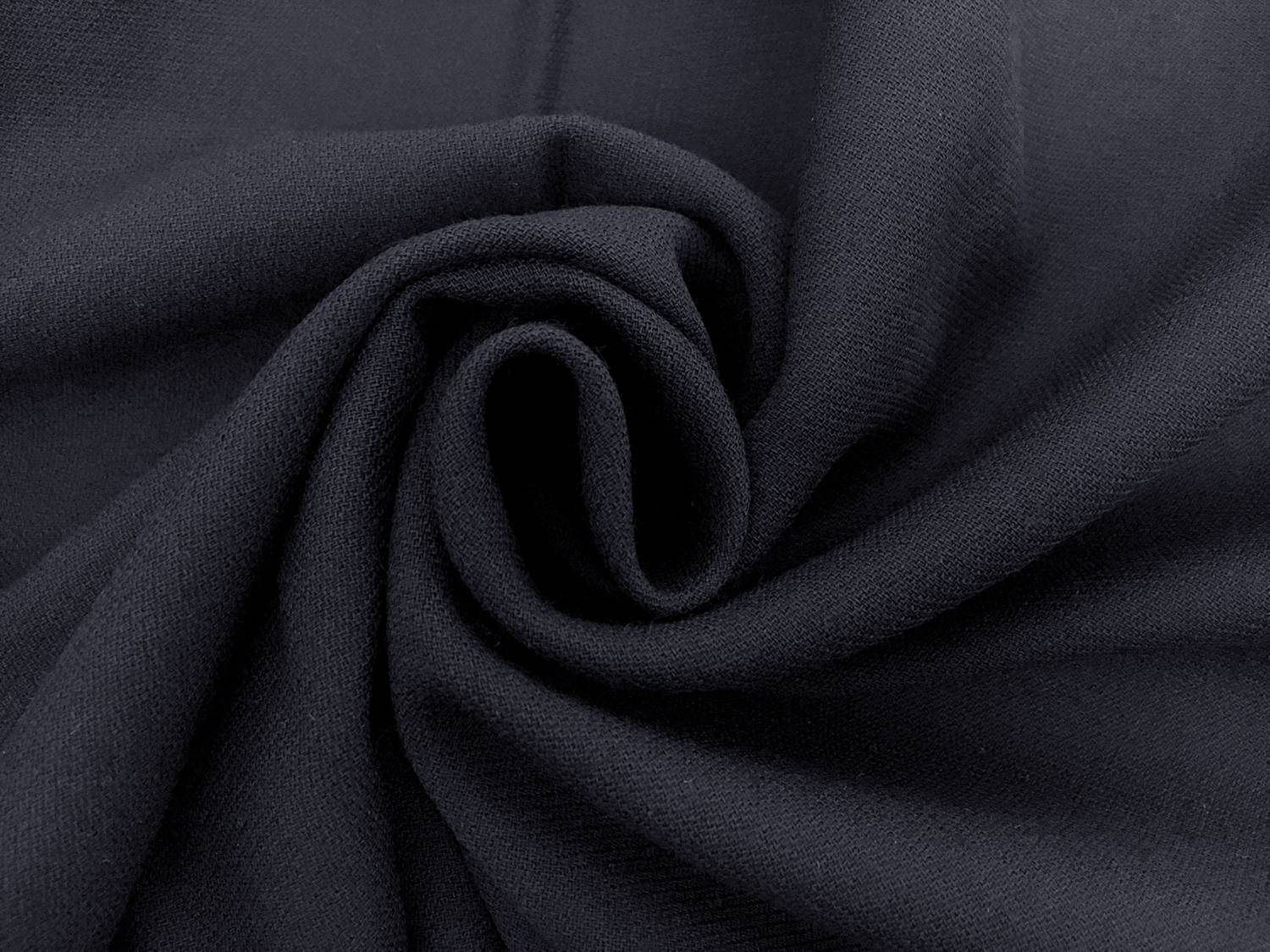 Italian Wool Tricotine in Midnight Navy1