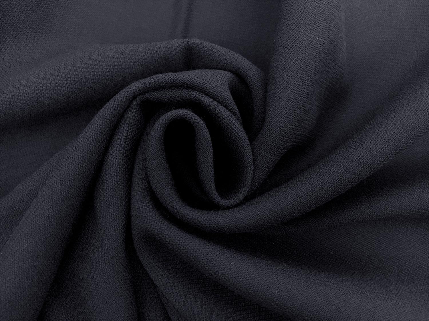 Italian Wool Tricotine in Midnight Navy1