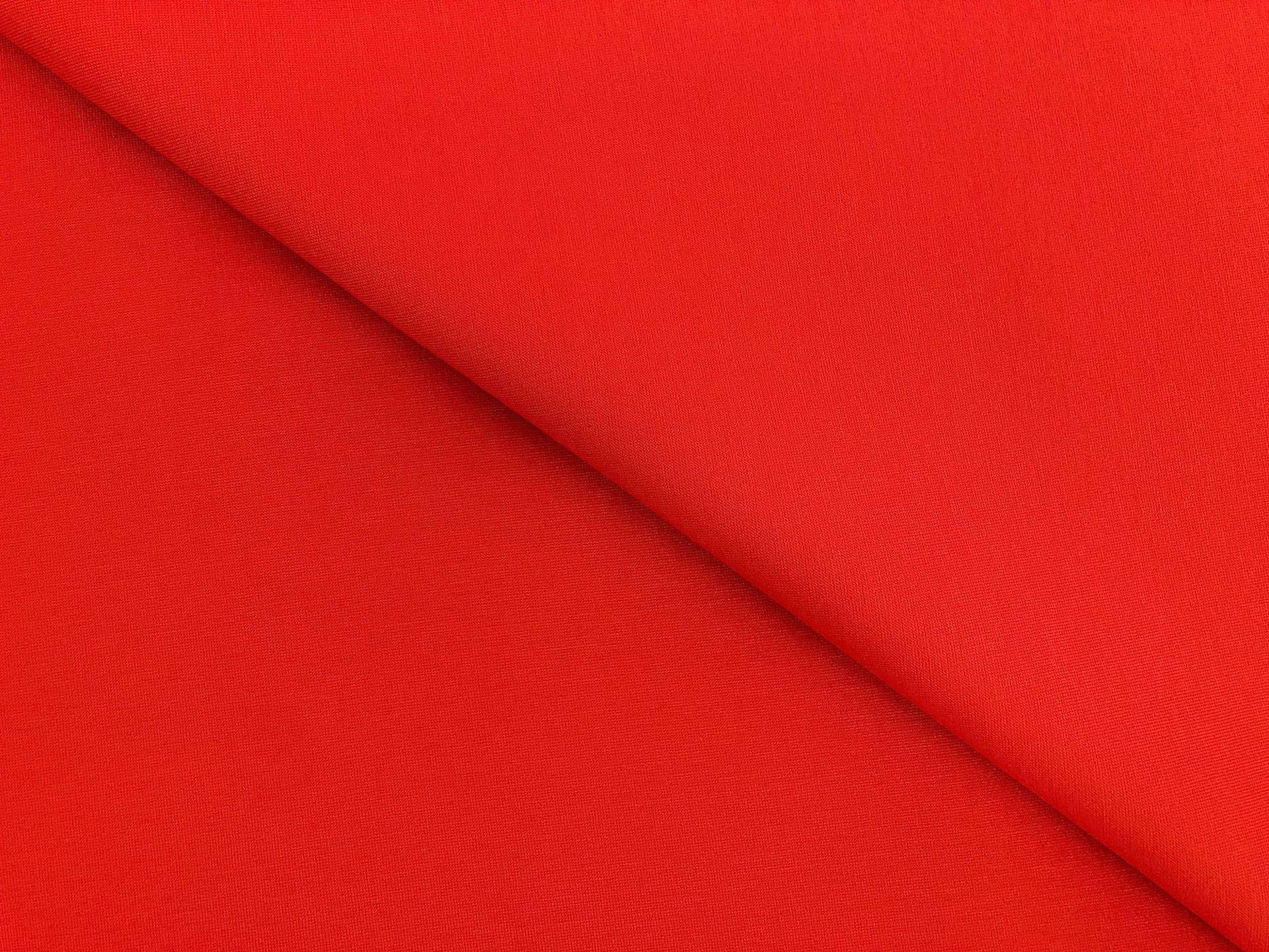Rayon Blend Ponte Knit in Red Orange0