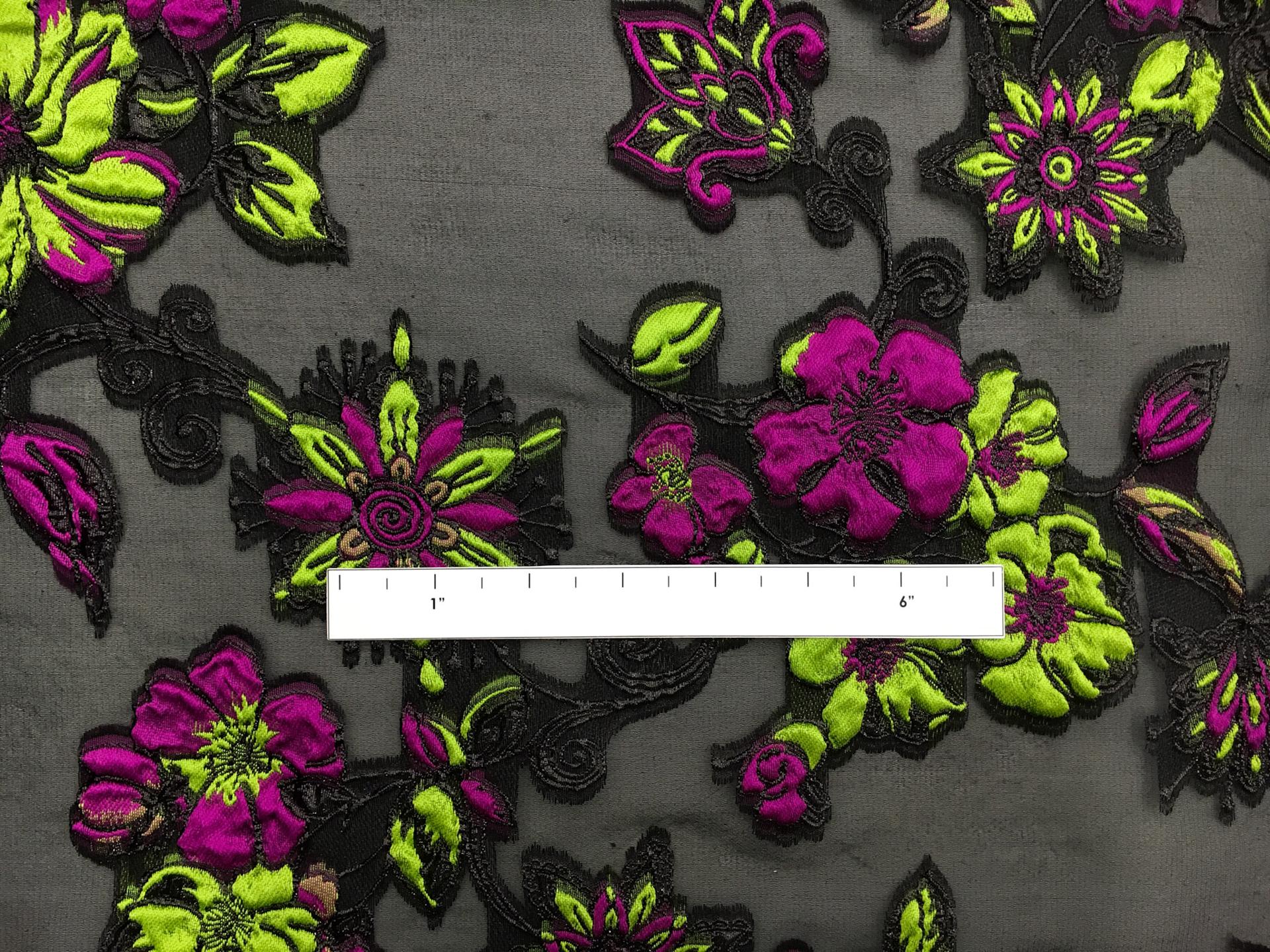 Metallic Silk Blend Organza Fil Coupé1