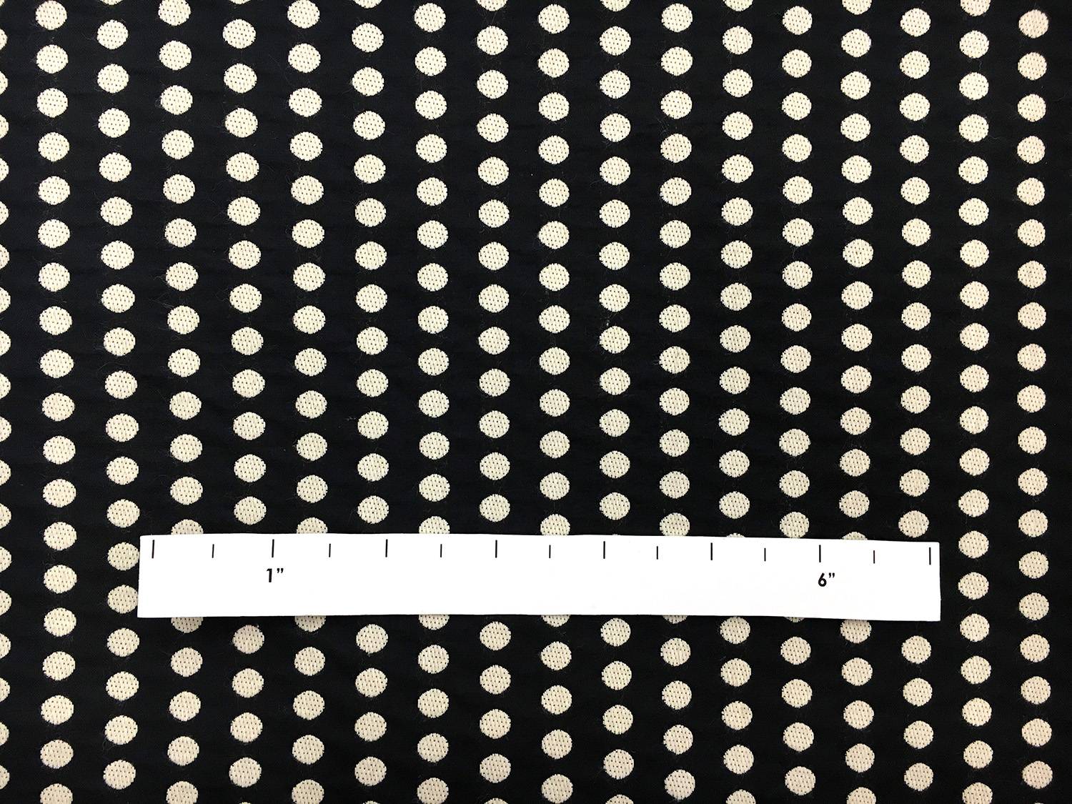 Cotton and Polyester Blend Woven Dot Brocade1