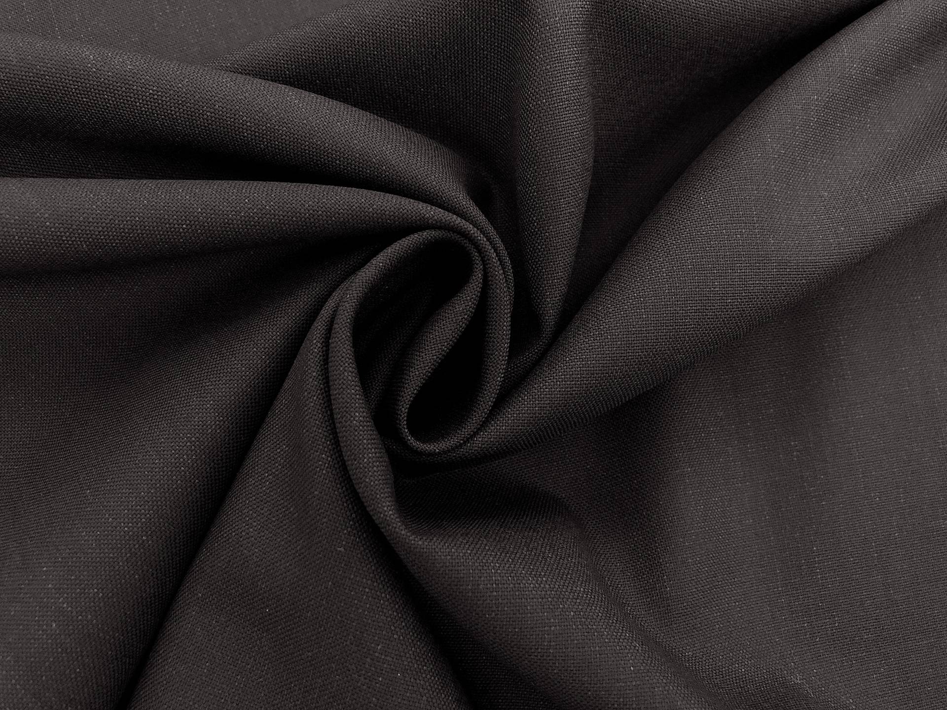 Lightweight Tropical Wool Suiting in Black 1