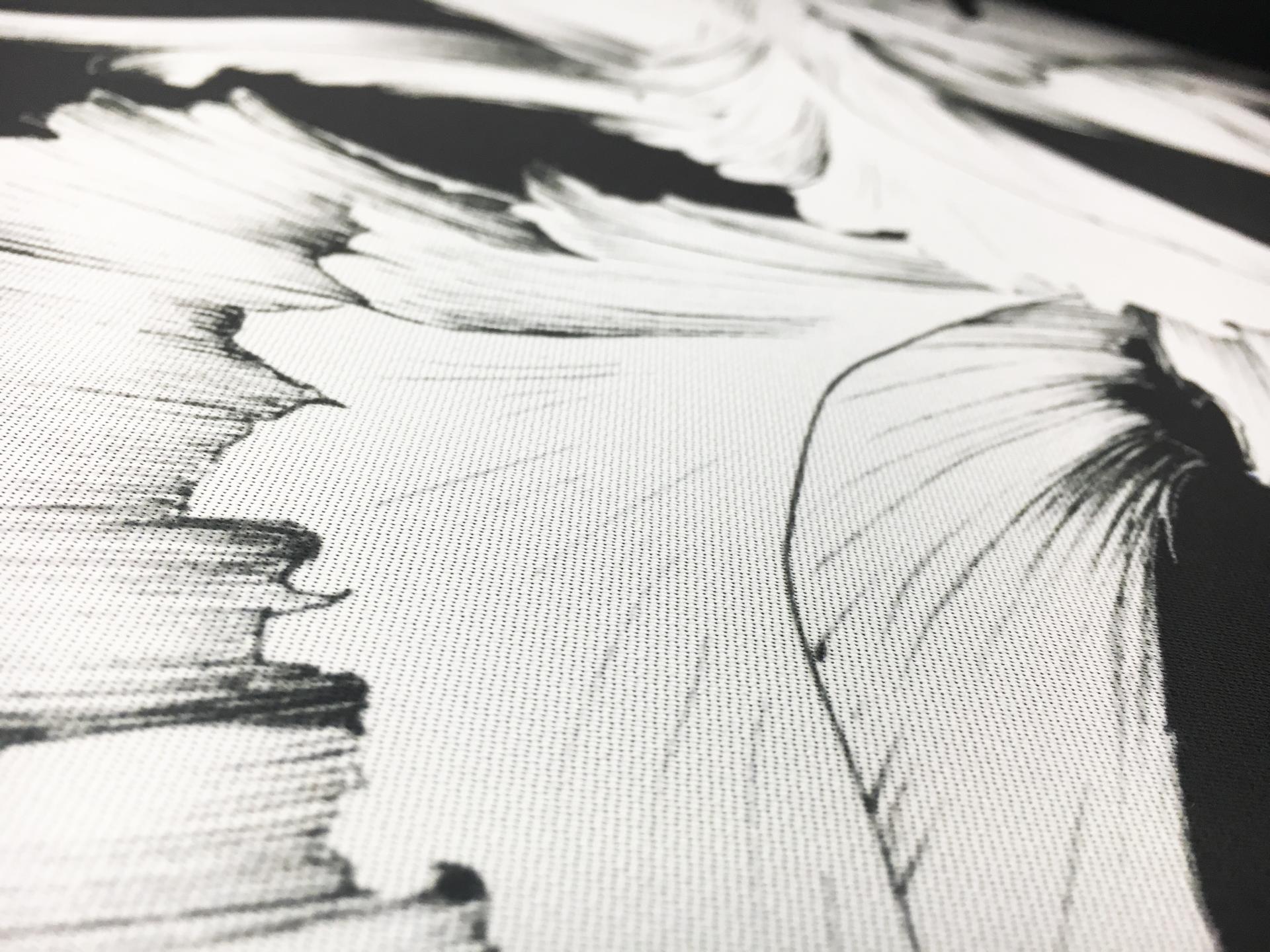 Silk and Polyester Blend Satin with Large Rows of Floral Motifs2