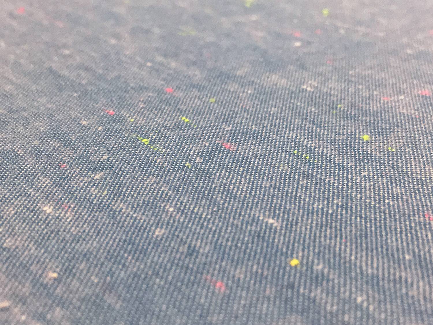Cotton Chambray Novelty In Blue With Neon Specks2