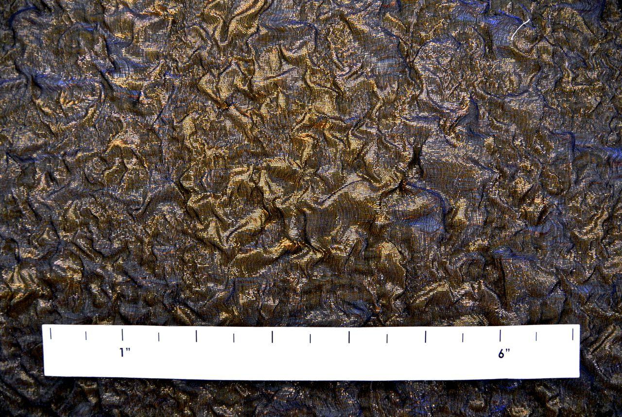 Iridescent Metallic Silk Blend Organza Cloqué1