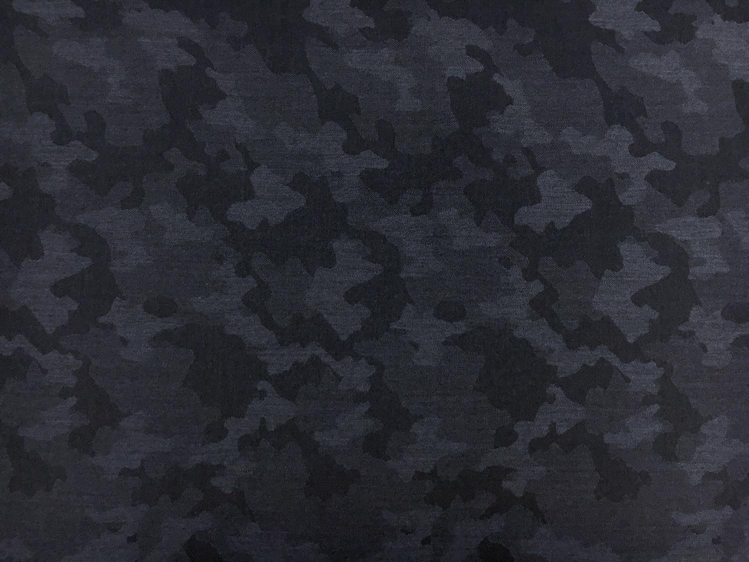 Italian Wool Camouflage Jacquard Suiting in Indigo0